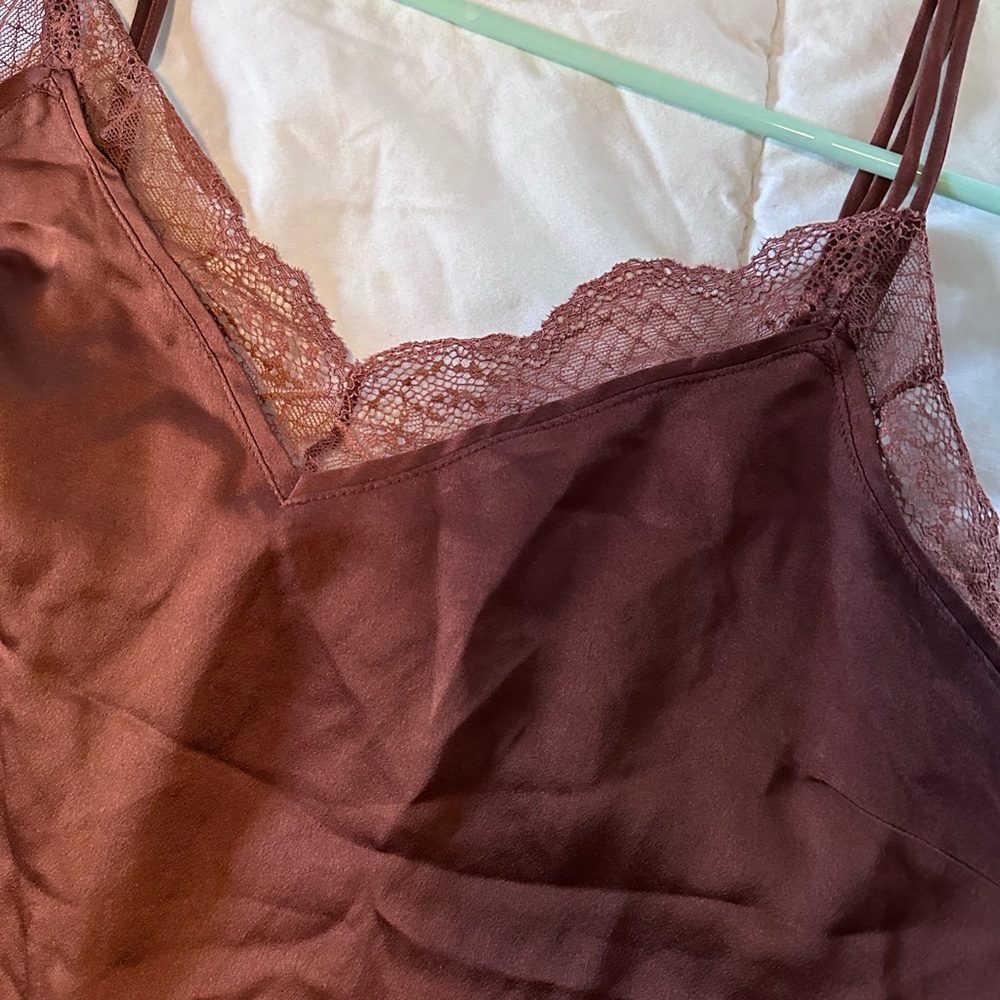 Abercrombie & Fitch | Silky Lace Y2K Top Cami